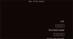 Desktop Screenshot of bentitusmusic.com