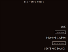 Tablet Screenshot of bentitusmusic.com
